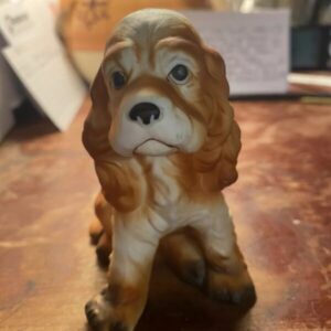 Cocker Spaniel Figurine Dog Puppy Canine Man’s Best Friend Shelf Sitter Collecti
