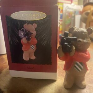 Hallmark Keepsake Christmas Ornament 1996 Dad Bear Video Camera Holiday Tree