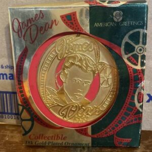 James Dean 1998 Collectible Ornament 18K Gold-Plated By American Greetings