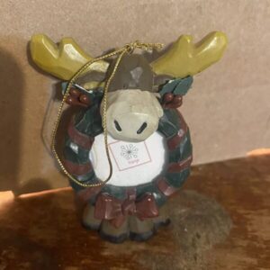 Moose Photo Holder Ornament Christmas Holiday Tree Hanging Collectible Picture