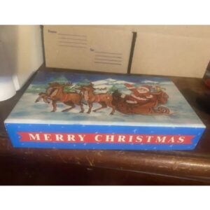 Santa Clause Reindeer Bath Soap Athena's Italy Merry Christmas 3 Bath Bars New