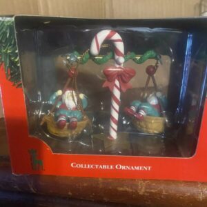 Santa's Best Christmas Charmers Nutty Seesaw Ornament 1992 Holiday Tree Hanging