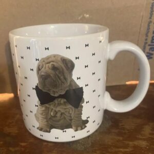 Shar Pei Dog Mug Puppy Coffee tea cocoa Gift Mugs Vintage Canine Lover Ceramic