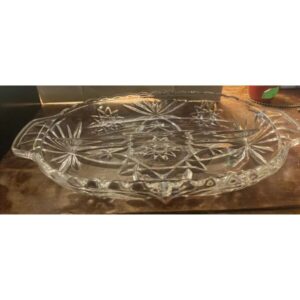 Anchor Hocking "Star of David" Divided Relish Dish Kitchen Serving Meal Serving