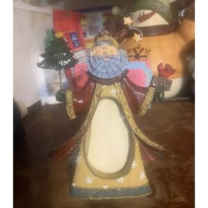 Santa Photo Frame Picture Holder Christmas Father Christmas 2” X 3” Photo 2