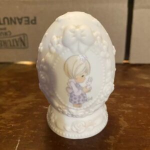 Precious Moments Easter Egg “Happy Easter” Cute Little Girl Adorable 1997